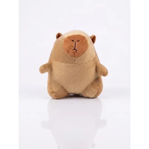 Pelúcia de capivara marrom macia