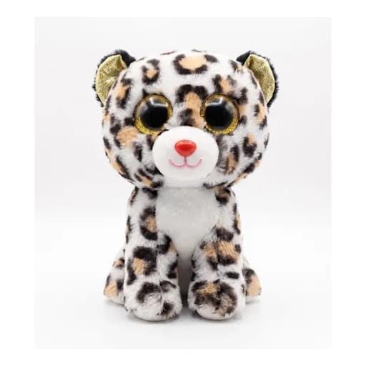 Pelúcia de leopardo com olhos grandes
